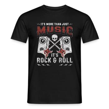 Chanteur de musique rock - T-shirt homme - noir - Devant - AI Model Male 178 light (178cm)