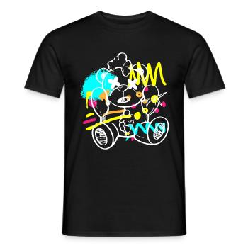 Urban Mauer Breakdance Streetmind - T-shirt homme - noir - Devant - AI Model Male 178 light (178cm)