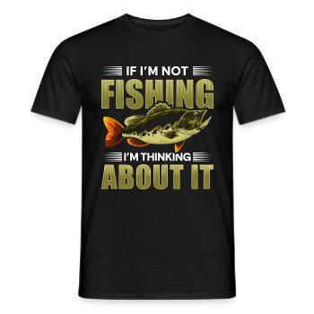 Fishing Fishing Sport Fishing Lure - Men's T-Shirt - black - Front - AI Model Male 178 light (178cm)