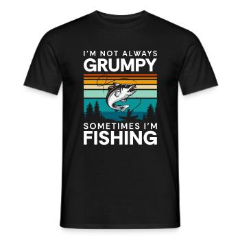 Angeln Fischen Zander - Männer T-Shirt - Schwarz - Vorne - AI Model Male 178 light (178cm)