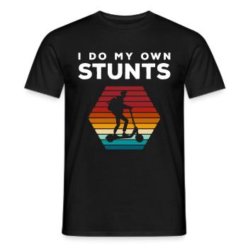 E-Scooter Power Motor - Men's T-Shirt - black - Front - AI Model Male 178 light (178cm)