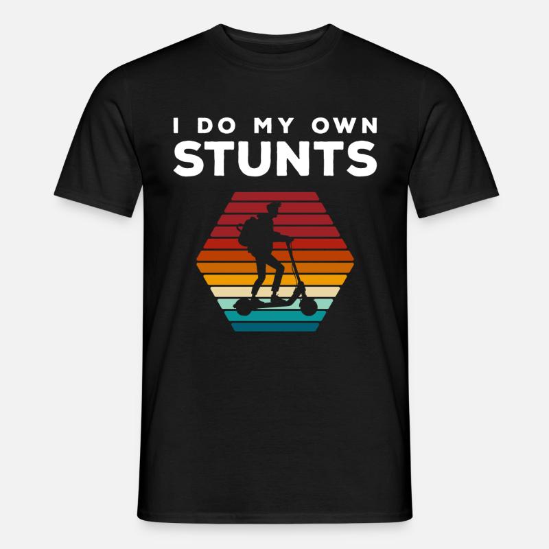 E-Scooter Strom Motor - Männer T-Shirt - Schwarz