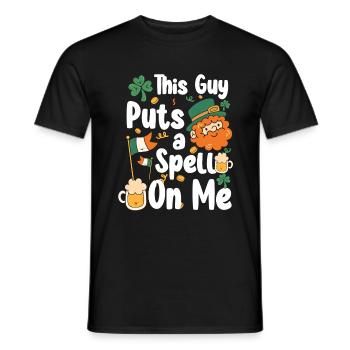 Circuit irlandais de la Saint-Patrick en Irlande - T-shirt homme - noir - Devant - AI Model Male 178 light (178cm)