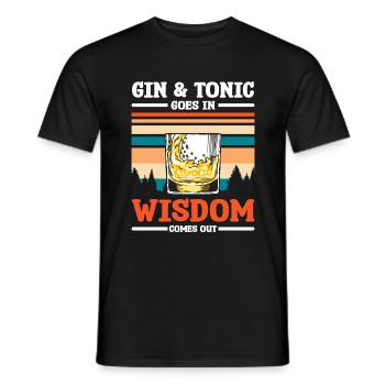 Alkohol Party Trinker Longdrink - Männer T-Shirt - Schwarz - Vorne - AI Model Male 178 light (178cm)