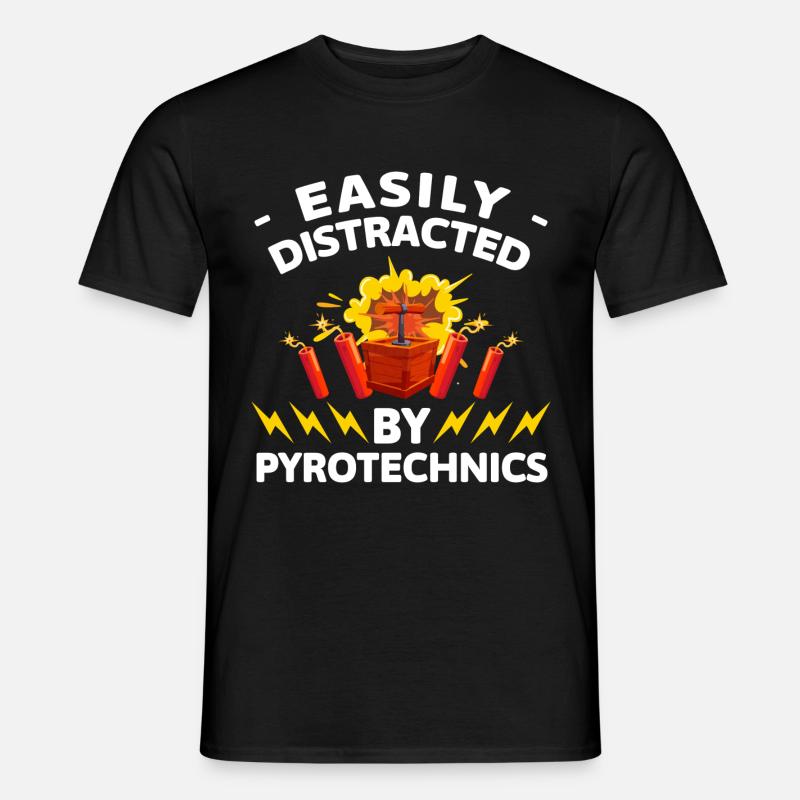 Pyrotechnik Highlight - Männer T-Shirt - Schwarz