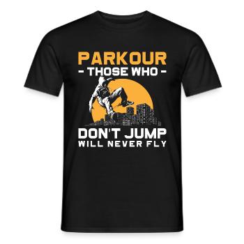 Freerunner Obstacle - Men's T-Shirt - black - Front - AI Model Male 178 light (178cm)