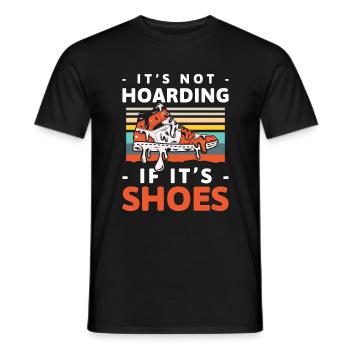 Schuhsammler Frauen Süchtig - Männer T-Shirt - Schwarz - Vorne - AI Model Male 178 light (178cm)