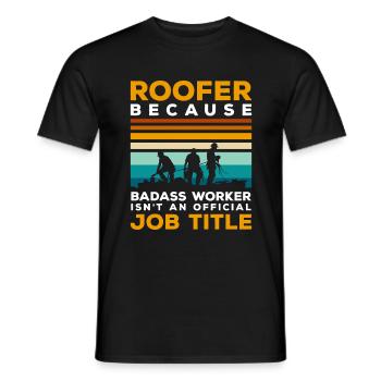 Zimmermann Roofing Hammer Zimmerer - Men's T-Shirt - black - Front - AI Model Male 178 light (178cm)