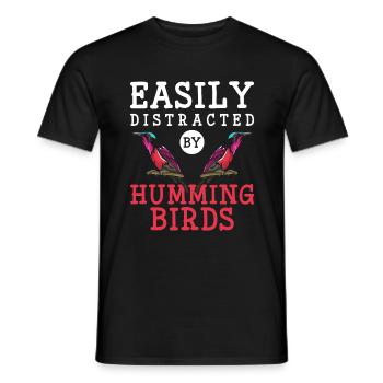 Oiseaux Diversité colorée - T-shirt homme - noir - Devant - AI Model Male 178 light (178cm)
