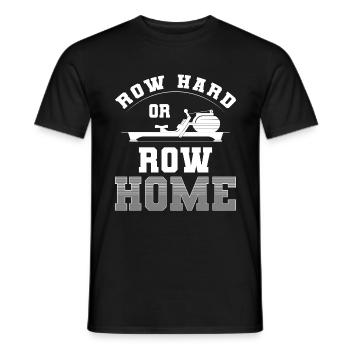 Rowing Training - Men's T-Shirt - black - Front - AI Model Male 178 light (178cm)