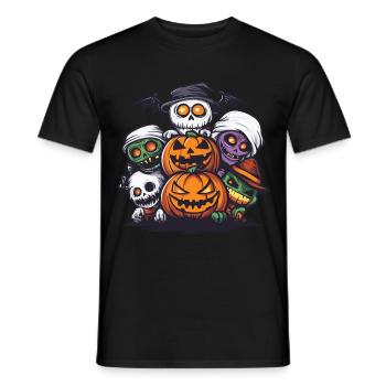 Fête d’Halloween Trick Or Treat - T-shirt homme - noir - Devant - AI Model Male 178 light (178cm)