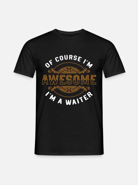 Serveuse Pub Table de pourboire - T-shirt homme - noir