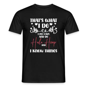 Fitness Danse Santé Cerceaux de fitness - T-shirt homme - noir - Devant - AI Model Male 178 light (178cm)