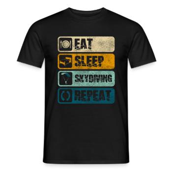 Parachutisme Sky Altitude Parapente - T-shirt homme - noir - Devant - AI Model Male 178 light (178cm)