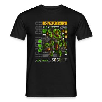 Manette Gamer Nerd League - T-shirt homme - noir - Devant - AI Model Male 178 light (178cm)