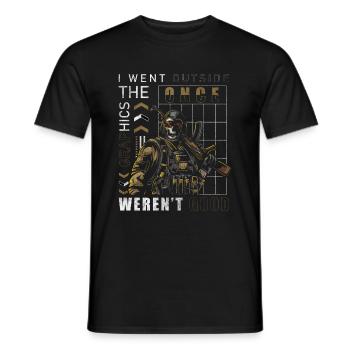 Gaming Online Graphics Games - Men's T-Shirt - black - Front - AI Model Male 178 light (178cm)