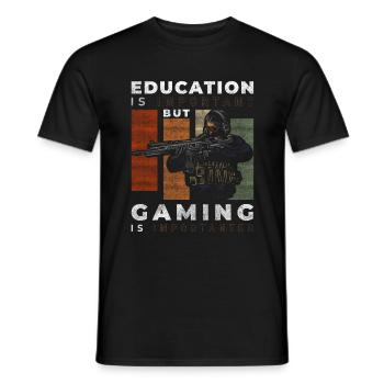 Gamer PC Masterrace Grafik Controller - Männer T-Shirt - Schwarz - Vorne - AI Model Male 178 light (178cm)
