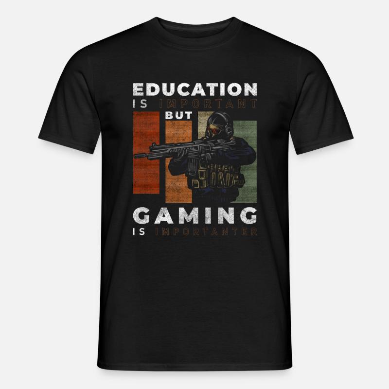 Gamer PC Masterrace Grafik Controller - Männer T-Shirt - Schwarz
