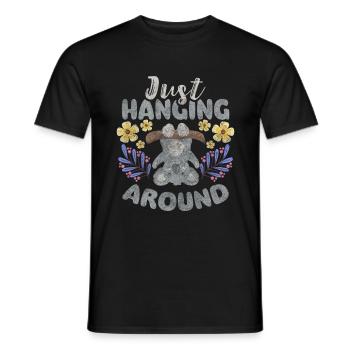Koala Bear Tree - Men's T-Shirt - black - Front - AI Model Male 178 light (178cm)