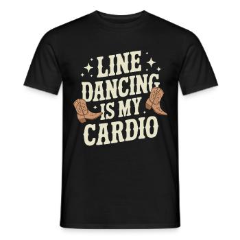 Danse en ligne Danseurs - T-shirt homme - noir - Devant - AI Model Male 178 light (178cm)