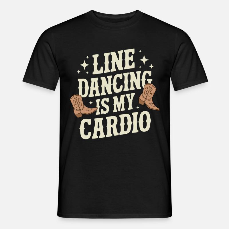 Line Dancing Dancing Dancers - Men's T-Shirt - black
