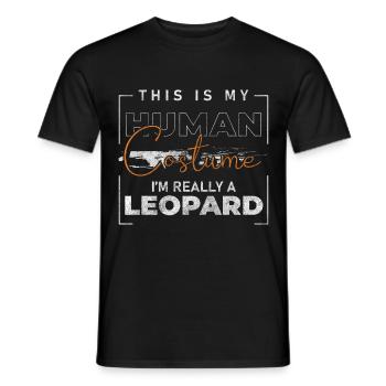 Predator Wild Animal Danger - Men's T-Shirt - black - Front - AI Model Male 178 light (178cm)