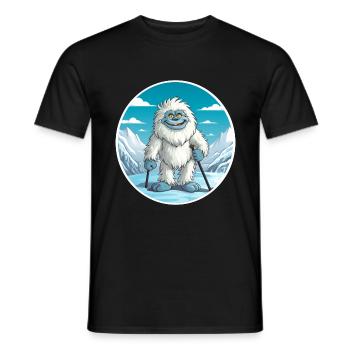 Yeti - Men's T-Shirt - black - Front - AI Model Male 178 light (178cm)