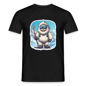 Yeti - Men's T-Shirt - black - Front - AI Model Male 178 light (178cm)