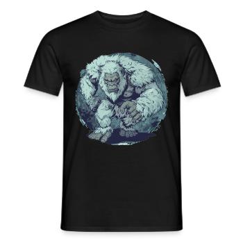 Yeti - Men's T-Shirt - black - Front - AI Model Male 178 light (178cm)