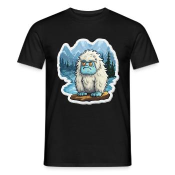 Yeti - Men's T-Shirt - black - Front - AI Model Male 178 light (178cm)