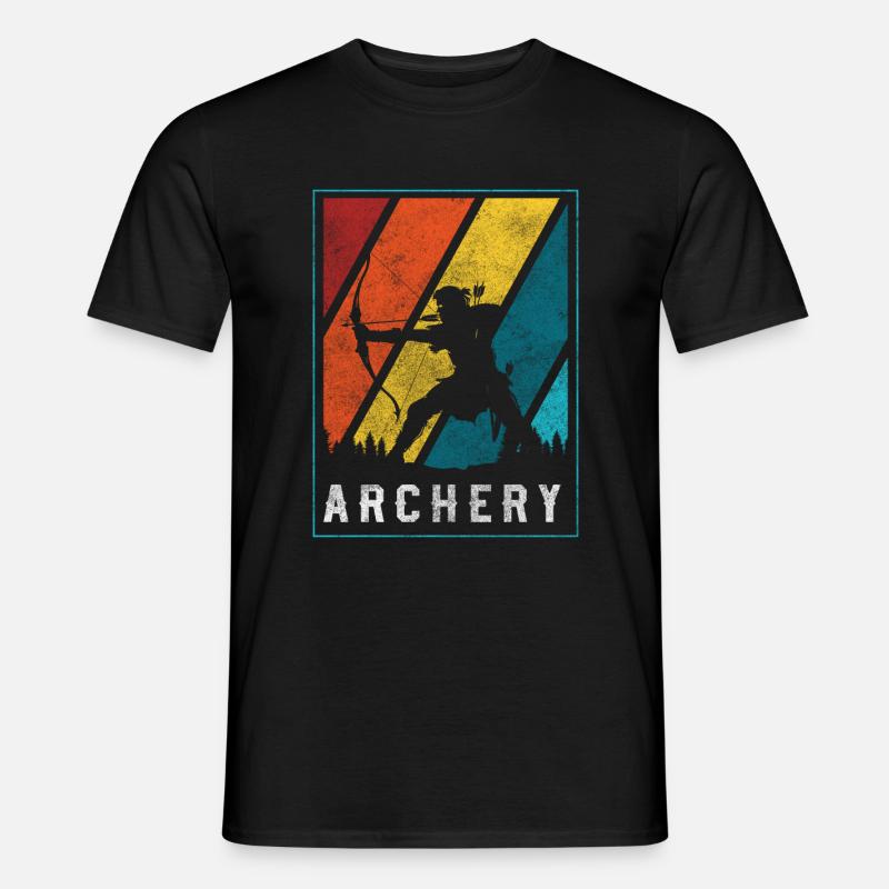 Bogenschießen Zielschießen Treffer - Männer T-Shirt - Schwarz