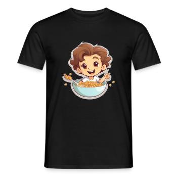 Cereal Killer Lustiges Müsli Motiv - Männer T-Shirt - Schwarz - Vorne - AI Model Male 178 light (178cm)