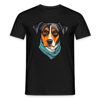 Chiens Sports canins Propriétaire d’une école canine - T-shirt homme - noir - Devant - AI Model Male 178 light (178cm)