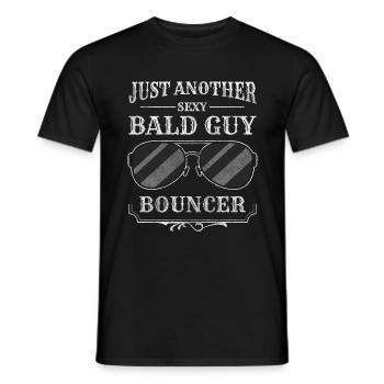 Muscles d’entrée de porte de sécurité - T-shirt homme - noir - Devant - AI Model Male 178 light (178cm)