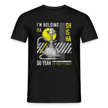 Shisha Tabak Blubbern - Männer T-Shirt - Schwarz - Vorne - AI Model Male 178 light (178cm)