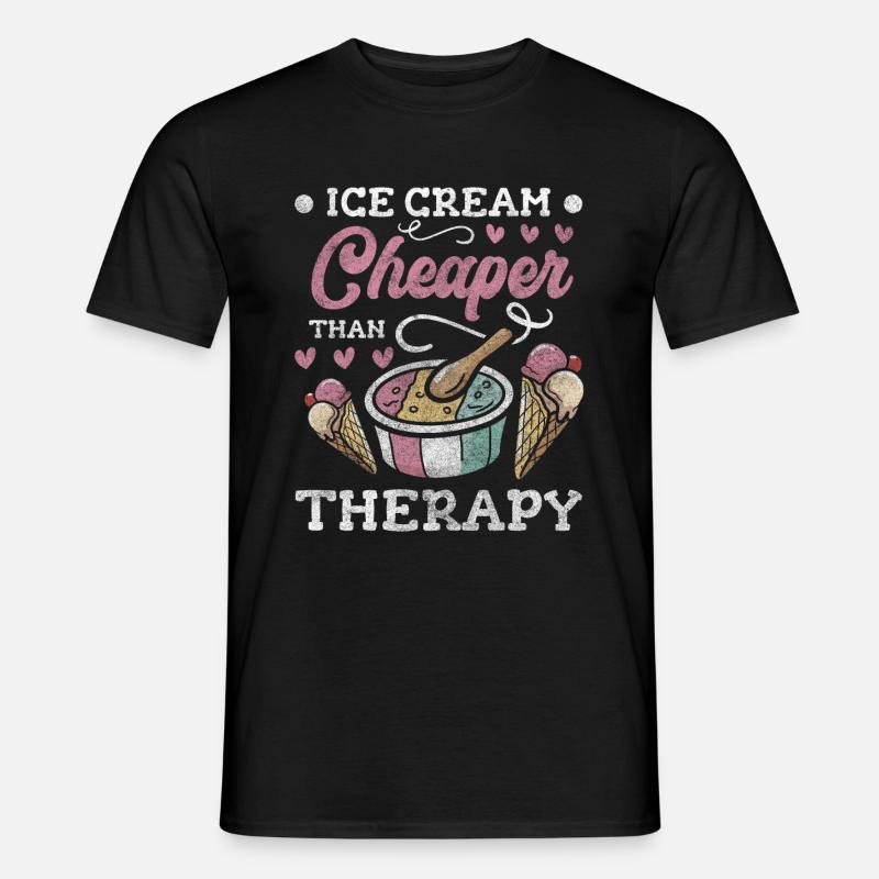 Eis Süß - Männer T-Shirt - Schwarz