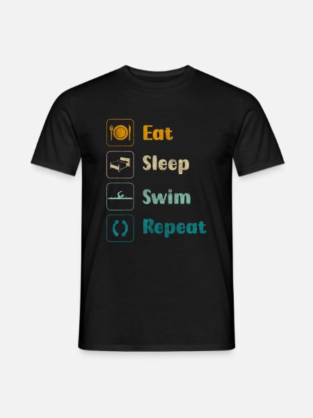 Swimming Breaststroke - Men's T-Shirt - black