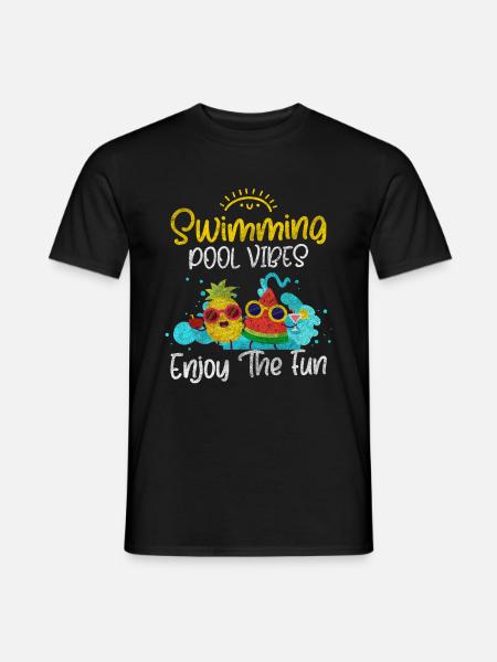Swimmers Athletes - Men's T-Shirt - black
