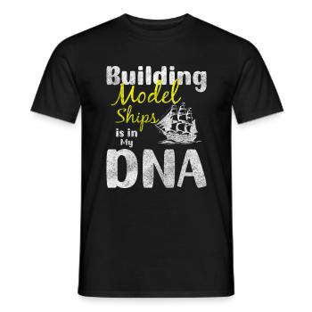 Model RC Ship Skipper - Men's T-Shirt - black - Front - AI Model Male 178 light (178cm)