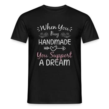 Fashion Shopping Center Catwalk Shopping Queen - Men's T-Shirt - black - Front - AI Model Male 178 light (178cm)