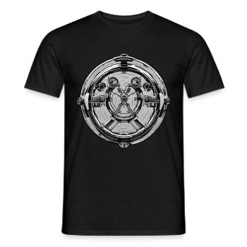 Rave Party Strahlen - Männer T-Shirt - Schwarz - Vorne - AI Model Male 178 light (178cm)