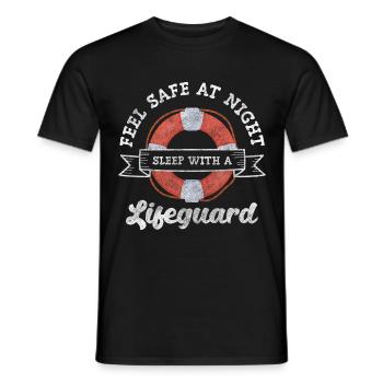 Lifeguard swimming pool lifeguard - Men's T-Shirt - black - Front - AI Model Male 178 light (178cm)