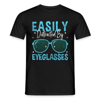 Visual Aid, Ophthalmologist, Optometry - Men's T-Shirt - black - Front - AI Model Male 178 light (178cm)