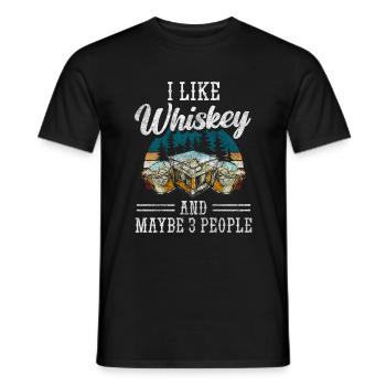Rum Lifestyle Cubes - Men's T-Shirt - black - Front - AI Model Male 178 light (178cm)