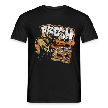 Graffiti Art Streetwear Unique - Men's T-Shirt - black - Front - AI Model Male 178 light (178cm)
