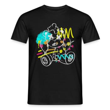 Pulvérisateur Street Life Striking - T-shirt homme - noir - Devant - AI Model Male 178 light (178cm)