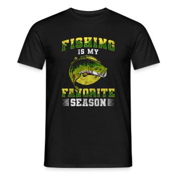 Fishing Romantic Weekend Fishing Lure - Men's T-Shirt - black - Front - AI Model Male 178 light (178cm)