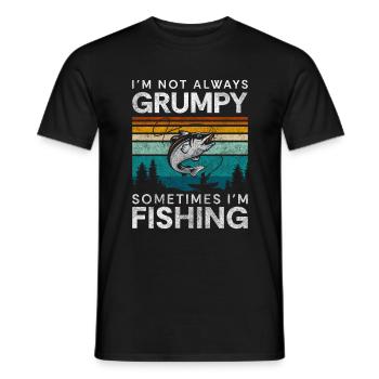 Angler Hobby Trip Köder - Männer T-Shirt - Schwarz - Vorne - AI Model Male 178 light (178cm)