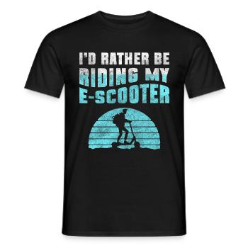 Rollerfahrer Hybrid Kinder Speed - Männer T-Shirt - Schwarz - Vorne - AI Model Male 178 light (178cm)