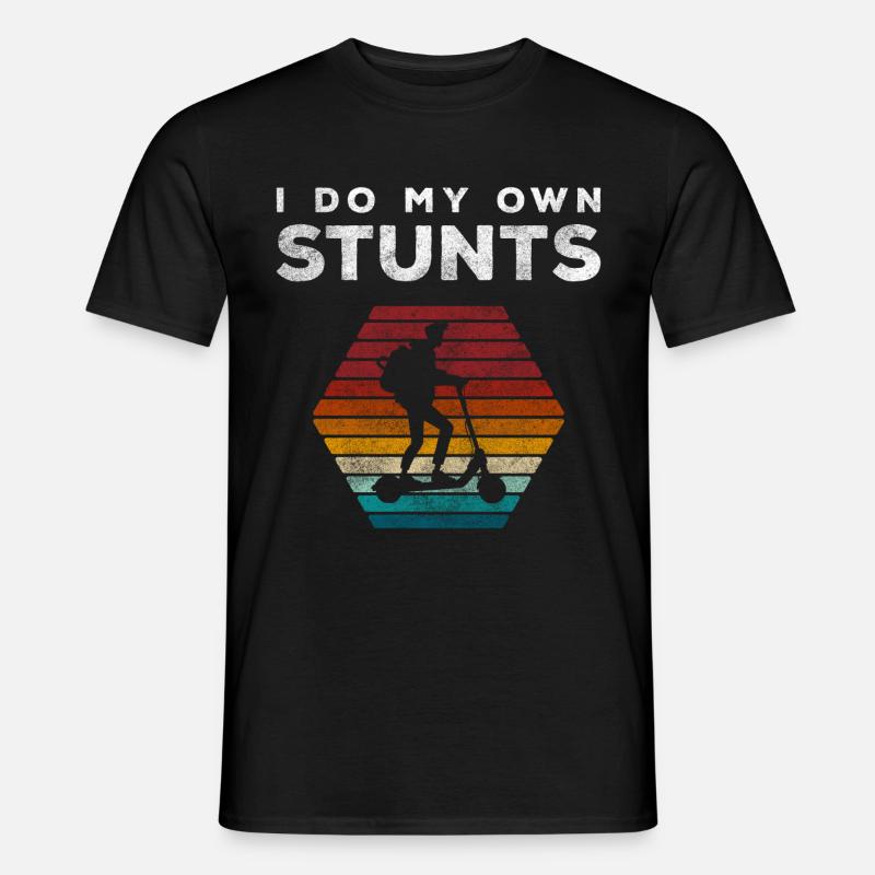 Rollerfahrer Stadt Stromer Speed - Männer T-Shirt - Schwarz